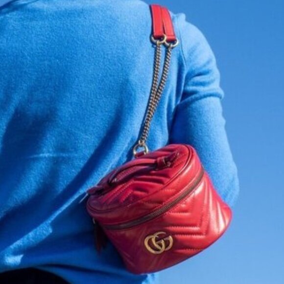 New, Gucci, Matelassé Marmont Quilted Calf Leather Mini Backpack - Picture 15 of 16